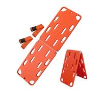 Emergency Foldable Spine Board,Foldable Spine Board Stretcher Backboard,Lightweight Aquatics Medical Stretcher, with Head Immobilizer, Neck Brace, Spider Straps,Weight Capacity 350lbs/159KG(2-fold)