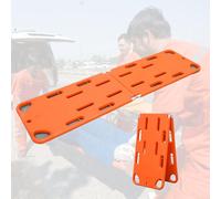 Emergency Foldable Spine Board Stretcher - Water-Resistant Backboard with Head Fixator & Cervical Collar for First Aid Kit, Lifeguards & Medical Personnel