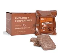 Emergency Food Bars - Chocolate Hardtack, Mre Meals Military 2025, Long Shelf Life, Emergency Meals Ration Bars, Emergency Supplies for Disaster Preparedness, 12 Count