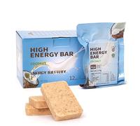 Emergency Food Bars - Coconut Flavor Hardtack, Mre Meals Military, 20 Years Shelf Life, Emergency Meals Ration Bars, Emergency Supplies for Disaster Preparedness, 12 Count