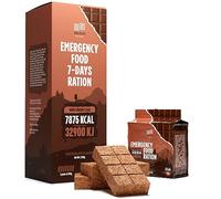 Emergency Food Supply 7-days Chocolate Biscuit Bars MRE Meals Military 2024 Survival Kit - 20 Years Shelf Life Camping Hiking Supplies