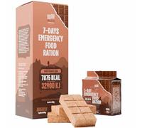 Emergency Food Supply 7-days Chocolate Biscuit Bars MRE Meals Military 2024 Survival Kit - 20 Years Shelf Life Camping Hiking Supplies