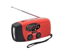 Emergency Hand Crank Radio with LED Flashlight for Emergency AM/FM NOAA Portable Weather Radio Dynamo Radio with 2000mAh Power Bank Phone Charger USB Charged & Solar Power for Camping Emergency