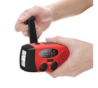 Emergency Hand Crank Self Powered AM/FM NOAA Solar Weather Radio Light Torch