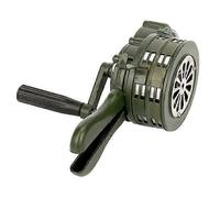 Emergency Hand Crank Siren Horn 110DB Manual Operated Warning School Shopping Fire Air Safety Alarm Green