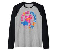 Emergency Heart Superhero Design Raglan Baseball Tee