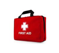 Emergency Kit - High Quality First Aid Bag with 200 Items - Includes Eye Wash, 2 Cold Packs and Emergency Blankets for Home, Office, Car, Caravan, Work, Travel and Sports (Green)