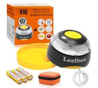 Emergency Light V16 (With Suction Cup + Protective Case + USB Cable/Type C + Battery), With Geolocation Approved V16 DGT Approved, With Built-in SIM Card Up To 2038-1 Pieces