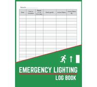 Emergency Lighting Log Book: Emergency Lighting Test Log Book | Emergency Lighting Testing Record Sheet For for Business, Commercial & Residential Properties, Workplace, Schools & More