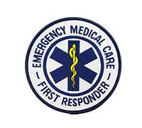 Emergency Medical Care First Responder Patch Woven Sew on and Iron on Badge