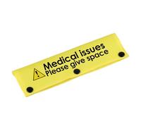 Emergency Medical Dog Leash Sleeve Medical Issues Space Dog Leash Wrap Sleeve Alert Tag Pet Birthday Gift (Medical issues-YE Sleeve)