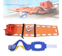 Emergency Medical Stretcher Aquatic Spine Board Rescue Kit with Neck Brace & Head Immobilizer for Hospital Clinic Home Ambulance