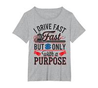 Emergency Medical Technician Ambulance Technician Paramedic T-Shirt, Women's Plus, Heather Grey, 5X