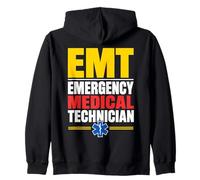Emergency Medical Technician EMT Team Hospital Zip Hoodie