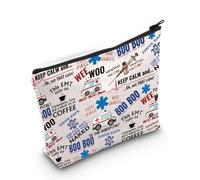 Emergency Medical Technician Gift Cosmetic Bag First Responder Paramedic Gift Emergency Medical Zipper Pouch (Boo Bus 3uk)