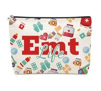 Emergency Medical Technician Gift Makeup Bag Paramedic Gifts EMT Appreciation Present for Medical Technician Nurse Cosmetic Bag Emergency Nurse Doctor Gift Thank You Present for Colleague Friends