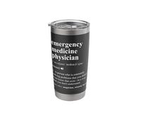Emergency Medicine Physician Funny Dictionary Definition Stainless Steel Insulated Tumbler