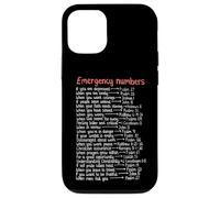 Emergency Numbers Bible Verses Call Upon Me In Time Of Need Case for iPhone 12/12 Pro