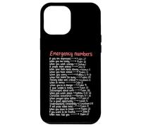 Emergency Numbers Bible Verses Call Upon Me In Time Of Need Case for iPhone 12 Pro Max