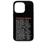 Emergency Numbers Bible Verses Call Upon Me In Time Of Need Case for iPhone 13 Pro