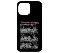 Emergency Numbers Bible Verses Call Upon Me In Time Of Need Case for iPhone 13 Pro Max