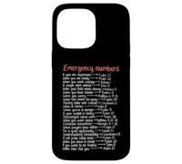 Emergency Numbers Bible Verses Call Upon Me In Time Of Need Case for iPhone 14 Pro Max