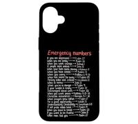 Emergency Numbers Bible Verses Call Upon Me In Time Of Need Case for iPhone 16 Plus