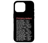 Emergency Numbers Bible Verses Call Upon Me In Time Of Need Case for iPhone 16 Pro