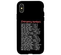Emergency Numbers Bible Verses Call Upon Me In Time Of Need Case for iPhone X/XS