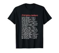 Emergency Numbers Bible Verses Call Upon Me in Time of Need T-Shirt