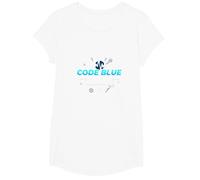 Emergency Nurse Code Blue Crew Response Team Gift T-Shirt, Girls, White, Small