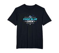 Emergency Nurse Code Blue Crew Response Team Gift T-Shirt, Men's Big and Tall, Black, 4X Tall