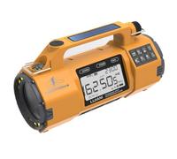 Emergency Radio FM/AM/SW/NOAA Weather Alert, Big Flashlight Big Speaker,Sleep Timer Alarm Clock, Solar/Hand Crank 5000mAh Replaceable Battery,with Cell Phone Charger Hurricane Storm Survival kit