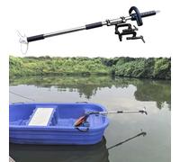 Emergency Raft Canoe Kayak Propeller Kit - Cordless Drill Powered Lightweight Handheld Trolling Motor for Small Boats, Includes Clamp & 39.4" Thruster L-100cm