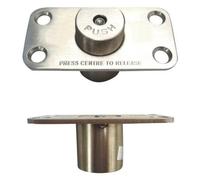 Emergency Release Door Stop 80x40mm in Satin Stainless Steel from EUROART