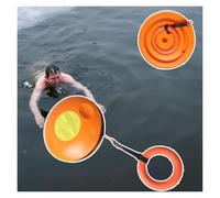 Emergency Rescue Disc with Rope and Hand Ring, High Visibility Life Saving Device for Water Safety and Pool Emergencies