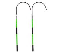 Emergency Rescue Hook with Detachable Insulated Pole, 10ft 6ft 5ft 3ft Lengths, Electric Safety Splicing Tool, Life-Saving Electrocution Rod (2 Pack, 10kV)