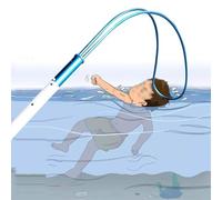 Emergency Rescue Pole, Heavy Duty Telescopic Safety Hook for Pool, Playground, Water Park Accidents, All Ages