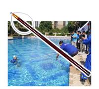 Emergency Rescue Pole with Telescopic Design and Non-Slip Handle for Water Safety and Lifeguard Training