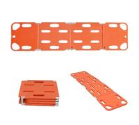 Emergency Rescue Spine Board - Foldable Lightweight Stretcher for Patient Transport, 350lbs Capacity, 4-Fold Design with Safety Belt - Ideal for First Aid and Emergency Situations