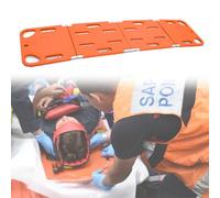 Emergency Rescue Stretcher Board for Patient Transport, Full-Body Spine Backboard with Head Fixator & Cervical Collar for Lifeguards and Paramedics, Durable and Reliable