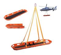 Emergency Rescue Stretcher - Portable Folding Basket with Lifting Sling for Ambulance and Helicopter, 595lbs Capacity