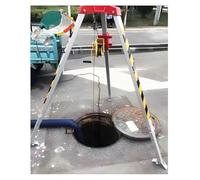 Emergency Rescue Tripod,7ft Heavy-Duty Tripod Rescue Kit for Confined Spaces - 2600lbs Lifting Equipment, Scalable Legs for Sewer & Wellhead Hoisting, Ideal for Emergency Response & Rescue