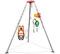 Emergency Rescue Tripod Fall Arrest Kits,Confined Space Tripod Kit 1800 Lbs, Rescue Tripod System Equipment Safety Rescue Tools