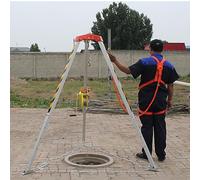 Emergency Rescue Tripod,Heavy Duty Confined Space Tripod with 1200LBS Winch, Safety Belt & 7ft Legs - Ideal for Manhole & Sewage Well Rescue Operations