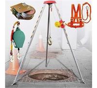 Emergency Rescue Tripod,High Capacity Emergency Rescue Tripod Hoist for Confined Spaces, Firefighting, Deep Well & Cliff Rescues - Durable Lifting Equipment for Safe Operations