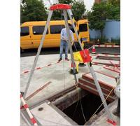 Emergency Rescue Tripod,Portable Confined Space Rescue Tripod Kit - Non-Slip Feet, Fall Protection, Emergency Rescue Equipment for Fire-Fighting, Safe Access & Industrial Safety Solutions