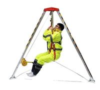 Emergency Rescue Tripod, Retractable Aluminum Alloy Tripod Bracket for Limited Space In Wellhead Exploration CAIHUA (Color : Tripod 1200 lbs+winch)
