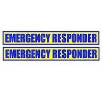EMERGENCY RESPONDER Magnetic Sign Magnet First Responder Event Medic Paramedic Firefighter Magnet Search & Recsue Sign Door Sticker 999 Medic Paramedic(both Normal Text)