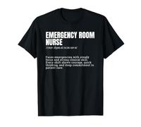 Emergency Room Nurse Definition RN Medical Professional Value Graphic T-Shirt